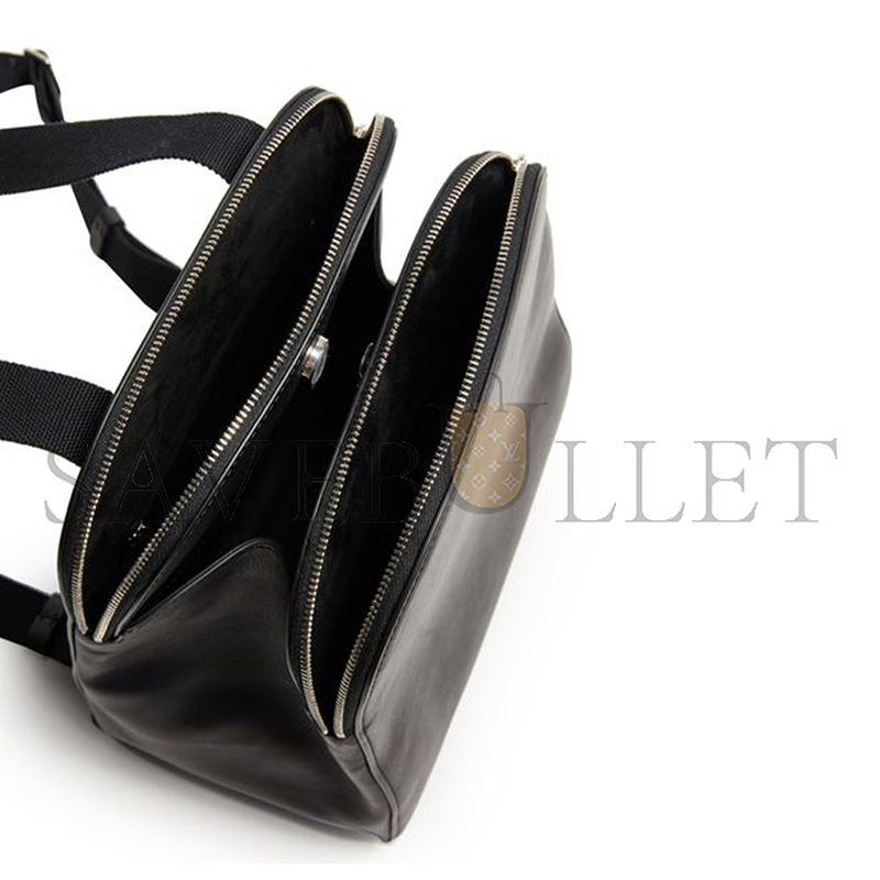 The R0w harper leather backpack row7v8h9 (27*23.5*13cm)